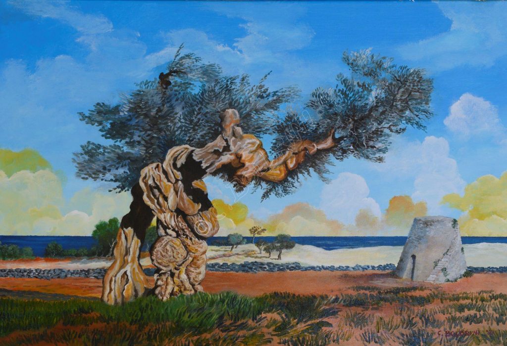 Ulivo salentino60x40Acrilico su TelaCod. 5204