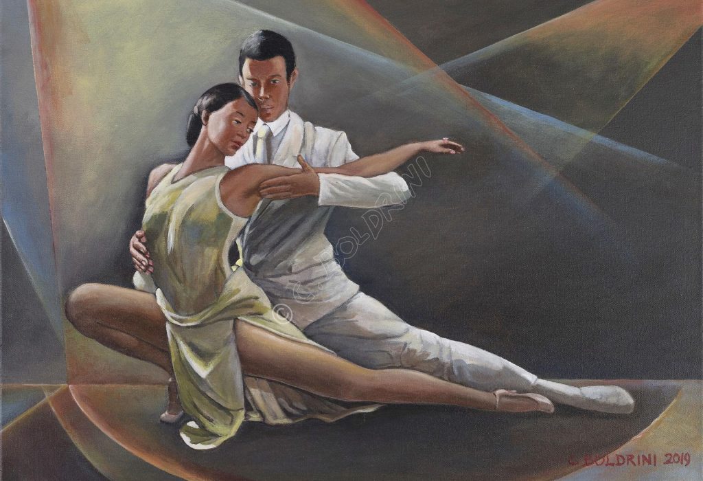 Ballerini di tango argentino 
50x70 Acrilico su telaCod. 5098
